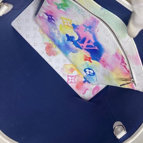 LOUIS VUITTON M45754 WatercolorMonogram Weekend Tote GM 2WAY Tote Bag Unused - Picture 9 of 14